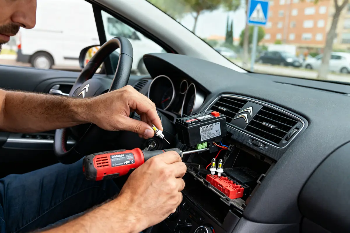 Cambiar luz interior Citroën C4: guía rápida para instalar led
