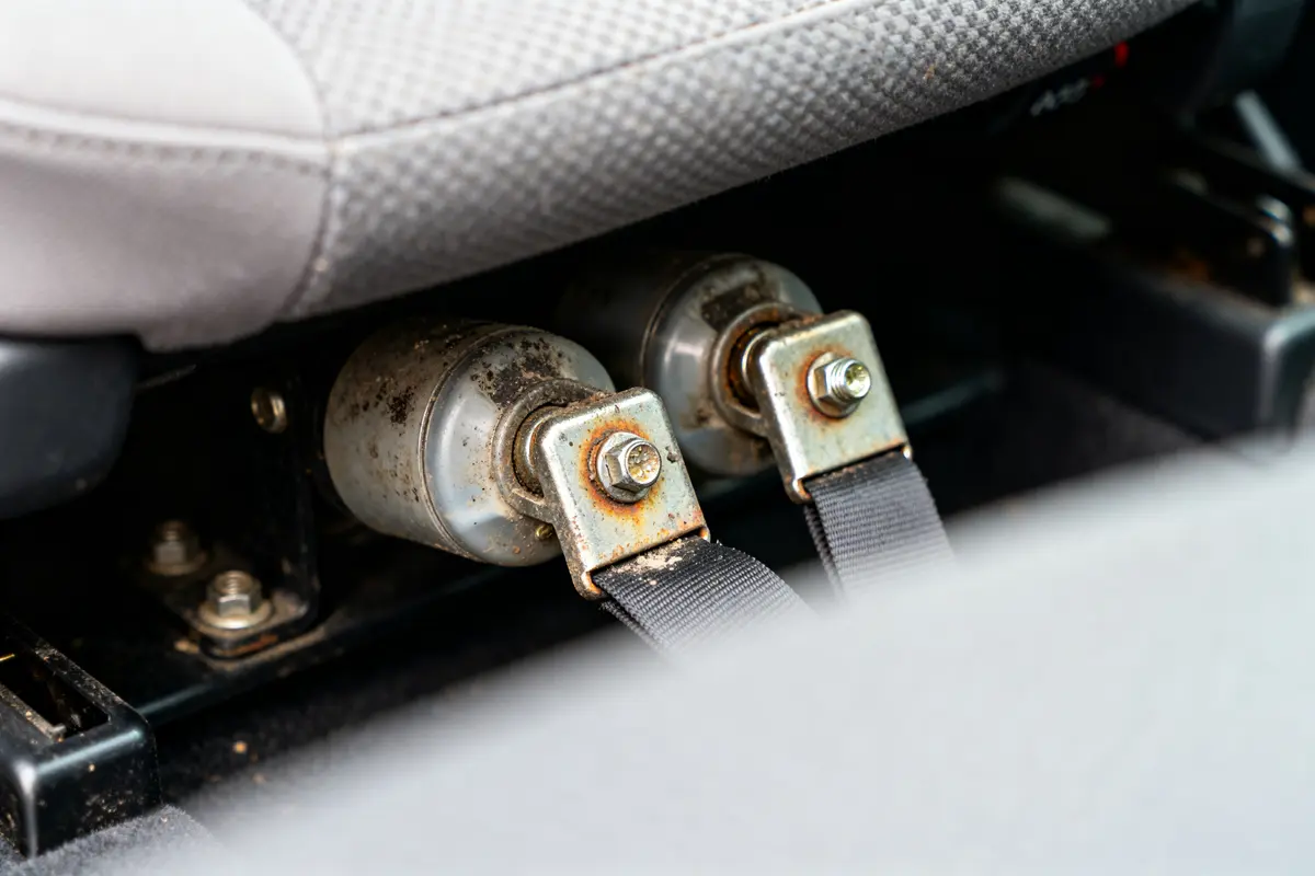 Fallo airbag cinturones pretensores C4: cómo identificar y solucionar