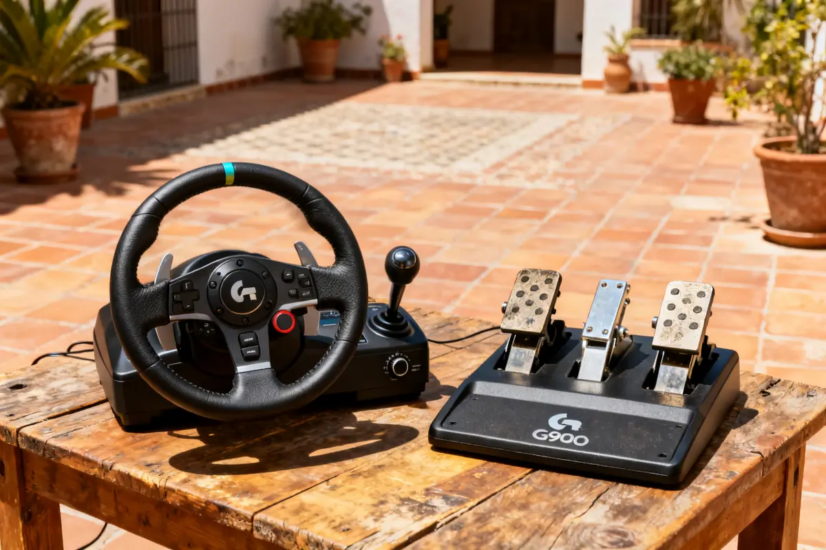 Logitech G920: volante y pedales para simulación de carreras